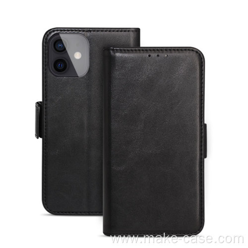 Korean Style Cowhide Leather Phone Case